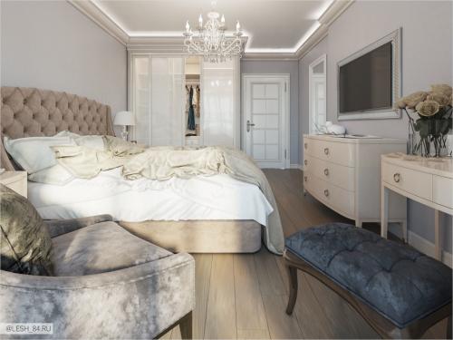 Классический интерьер в ЖК Самоцветы 11