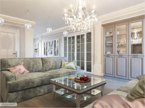 Классический интерьер в ЖК Самоцветы 01