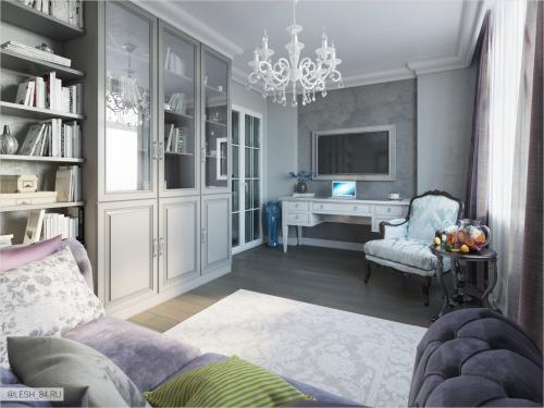 Классический интерьер в ЖК Самоцветы 15