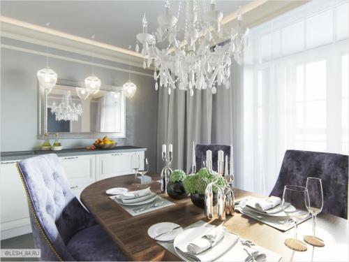 Классический интерьер в ЖК Самоцветы 03