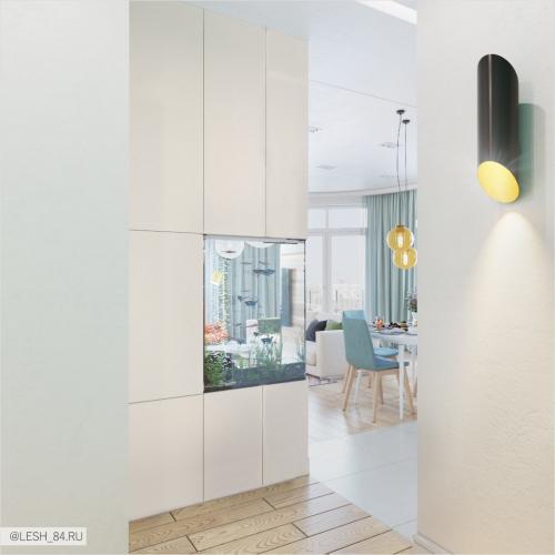 Интерьер в ярких тонах в ЖК Аристократ 09