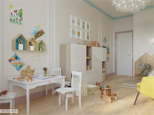 Интерьер в ярких тонах в ЖК Аристократ 25