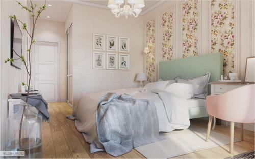 Интерьер в ярких тонах в ЖК Аристократ 17