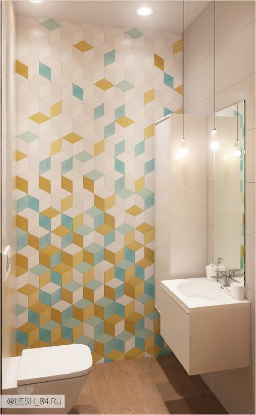 Интерьер в ярких тонах в ЖК Аристократ 15