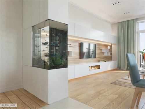 Интерьер в ярких тонах в ЖК Аристократ 08