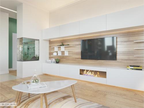 Интерьер в ярких тонах в ЖК Аристократ 03