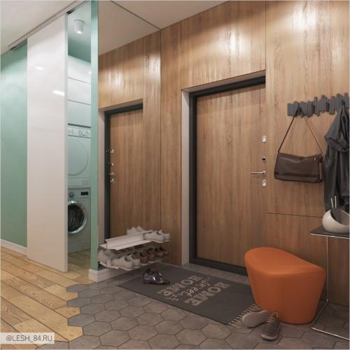 Интерьер в ярких тонах в ЖК Аристократ 12