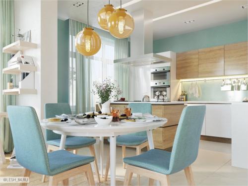 Интерьер в ярких тонах в ЖК Аристократ 04