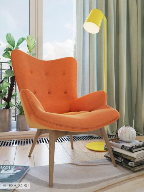 Интерьер в ярких тонах в ЖК Аристократ 01