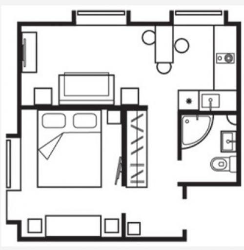 Дизайн однокомнатной хрущевки без перепланировки.  Примеры удачных перепланировок хрущевок