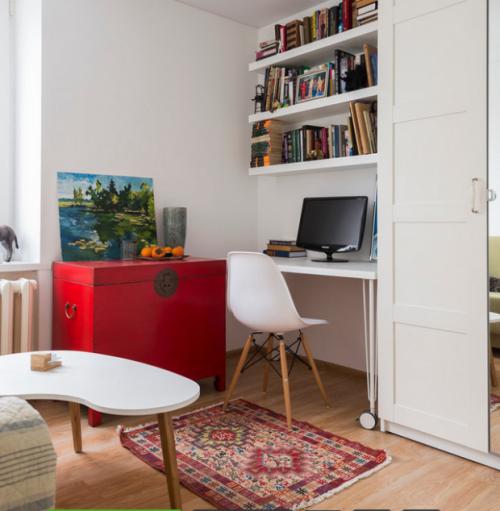 Дизайн однокомнатной хрущевки без перепланировки.  Примеры удачных перепланировок хрущевок