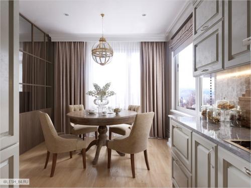 Лофт и американская классика в интерьере квартиры 06