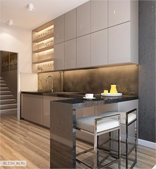 Мужской интерьер в таунхаусе 11