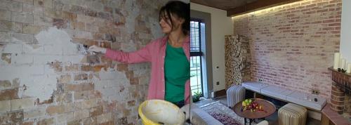 Кирпичная стена в интерьере покраска. Как красить кирпич (кирпичную стену)