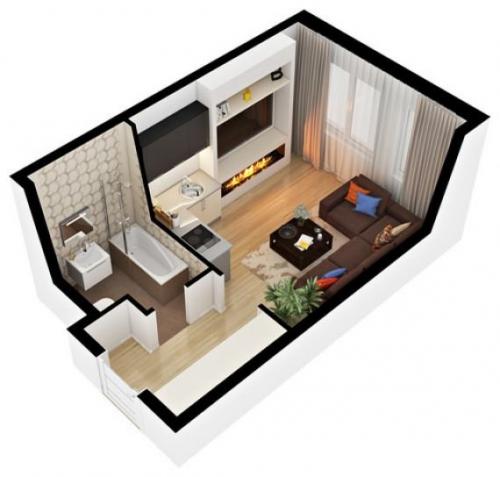 Маленька квартира. Самые маленькие квартиры мира и России. Реальные фото.