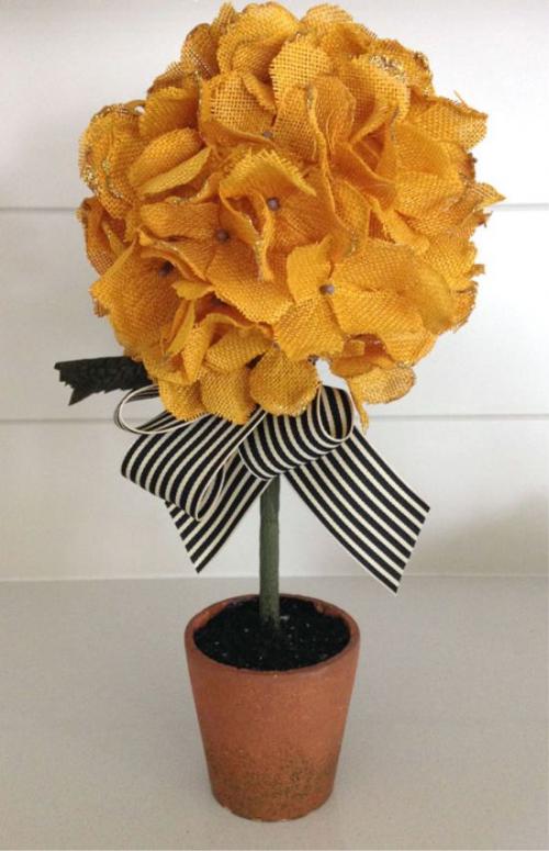 Топиарий из цветов. Мастер-клас. Топиарий из искусственных цветов