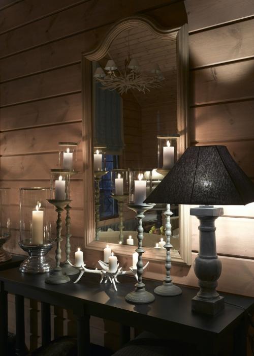 Блокхаус в интерьере дома 05