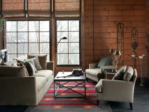 Блокхаус в интерьере дома 07