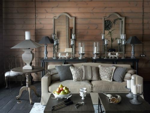 Блокхаус в интерьере дома 06