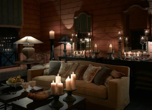 Блокхаус в интерьере дома 01