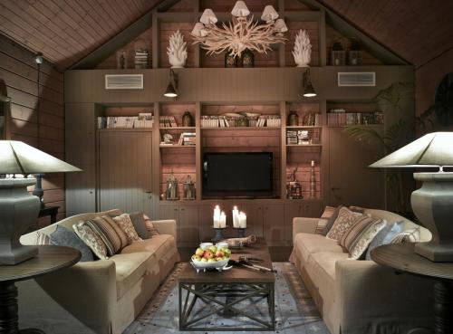 Блокхаус в интерьере дома 02