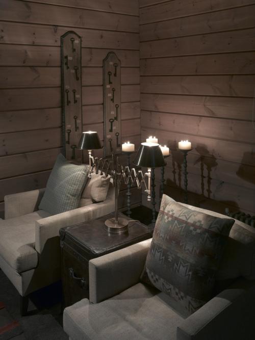 Блокхаус в интерьере дома 09