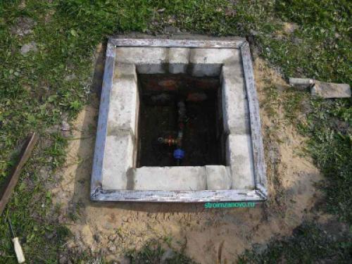 Смотровой колодец для водопровода из кирпича. Как сделать смотровой колодец для водопровода