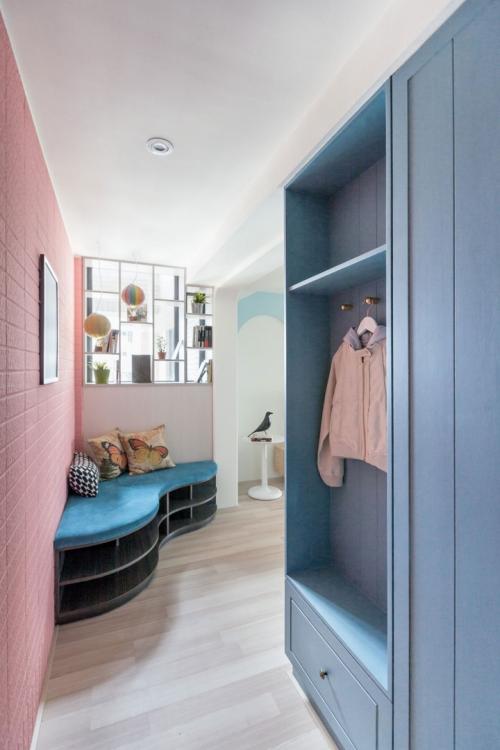 Интерьер квартиры молодой девушки в пастельных оттенках 17