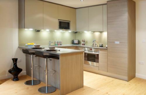 Зал с кухней студия. Какой гарнитур выбрать для квартиры студии