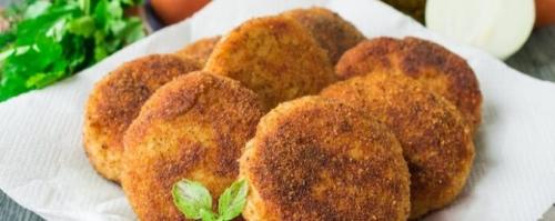 Куриные котлеты с манкой