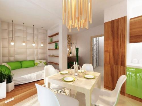 Интересные идеи по оформлению маленькой однокомнатной квартиры 02