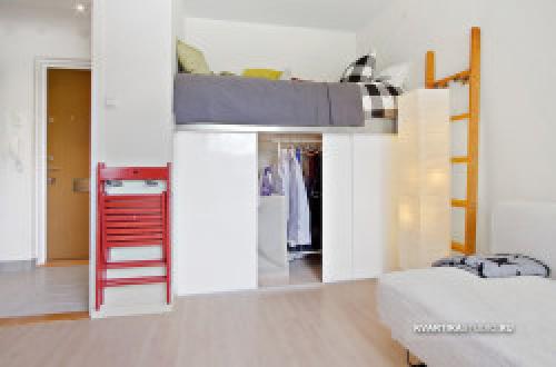 Дизайн квартиры-студии 17 кв м фото