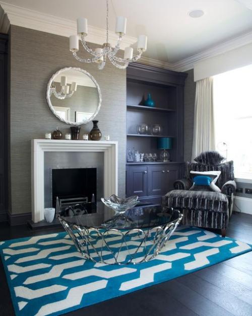 Холодные оттенки в интерьере 08