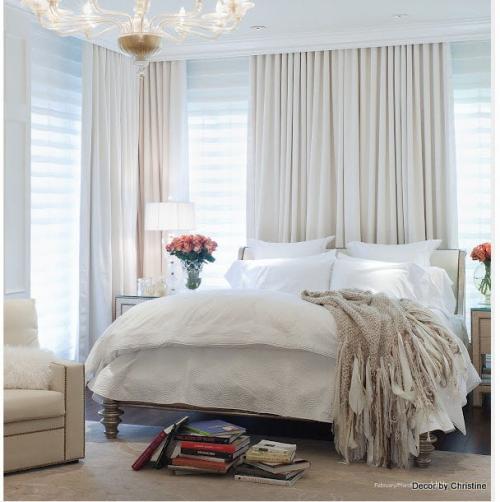 Спальня с двумя окнами на смежных стенах. Спальня с двумя окнами