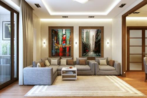 Дизайн комнаты с балконом в панельном доме. Объединение балкона с гостиной комнатой