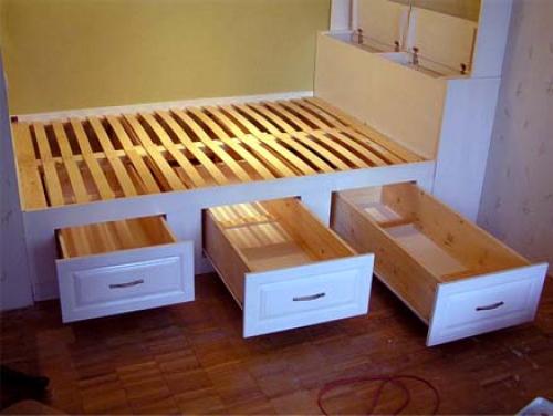 Кровать подиум из бруса. Собираем каркас