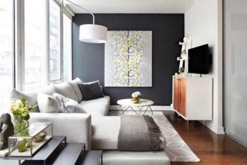 Дизайн комнаты 18 кв м с двумя окнами. Интерьер комнаты спальни гостиной 18 кв м фото