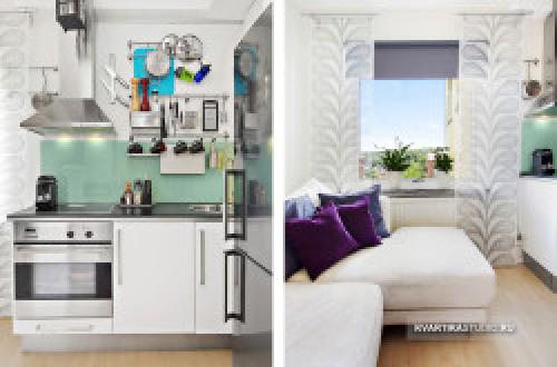 Дизайн квартиры-студии 17 кв м фото