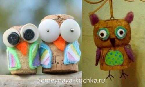 Поделка сова из пластиковой бутылки и листьев. в изготовлении поделки-совы.