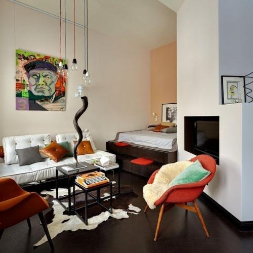 Как оформить квартиру однокомнатную. Советы по выбору дизайна однокомнатной квартиры 03