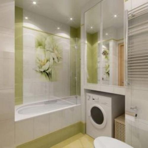 Покраска стен в ванной в хрущевке. Планировка