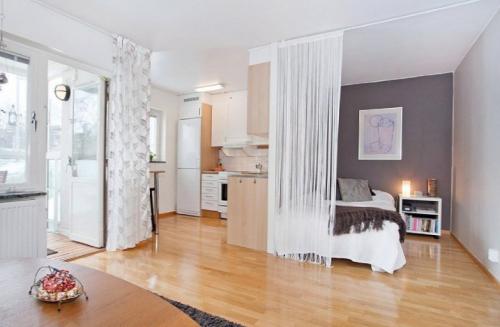 Как оформить квартиру однокомнатную. Советы по выбору дизайна однокомнатной квартиры 07