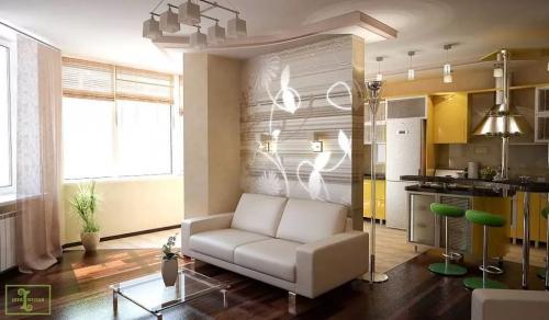 Как оформить квартиру однокомнатную. Советы по выбору дизайна однокомнатной квартиры 06