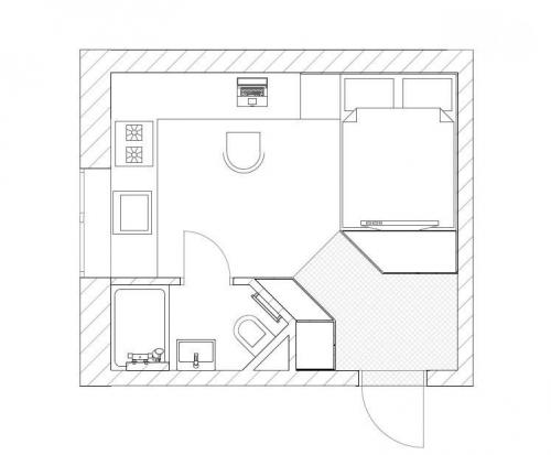 Квартира 17 кв. м для студента в убитой крошечной «сталинке»