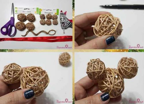 Своими руками игрушки на елку из ткани. Новогодняя игрушка Микки Маус к году 2020 своими руками