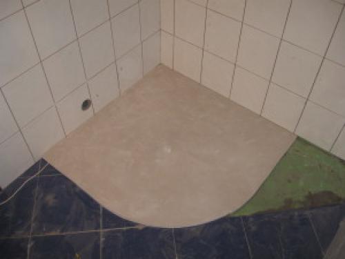 Подиум из пеноблоков. Как сделать подиум для душевой кабины.