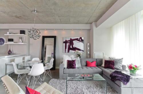 Фиолетовый цвет в интерьере 05