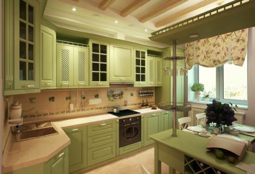 Как расположить технику на угловой кухне. Какой стиль для угловой кухни выбрать