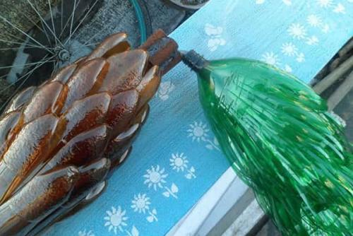 Пальма из пластиковых бутылок. Как сделать пальму из пластиковых бутылок пошагово: с фото