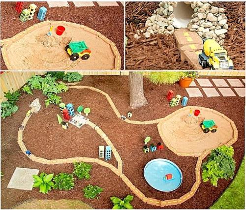 Как сделать трек для машинок своими руками. Делаем сами гоночный трек для дачной детской площадки